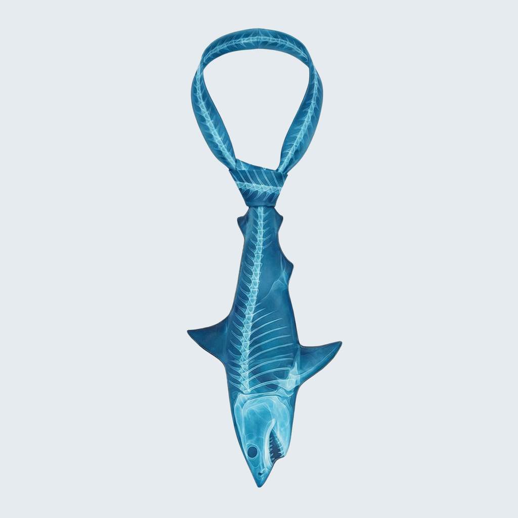 Evolyx© X-ray Blue Shark Tie