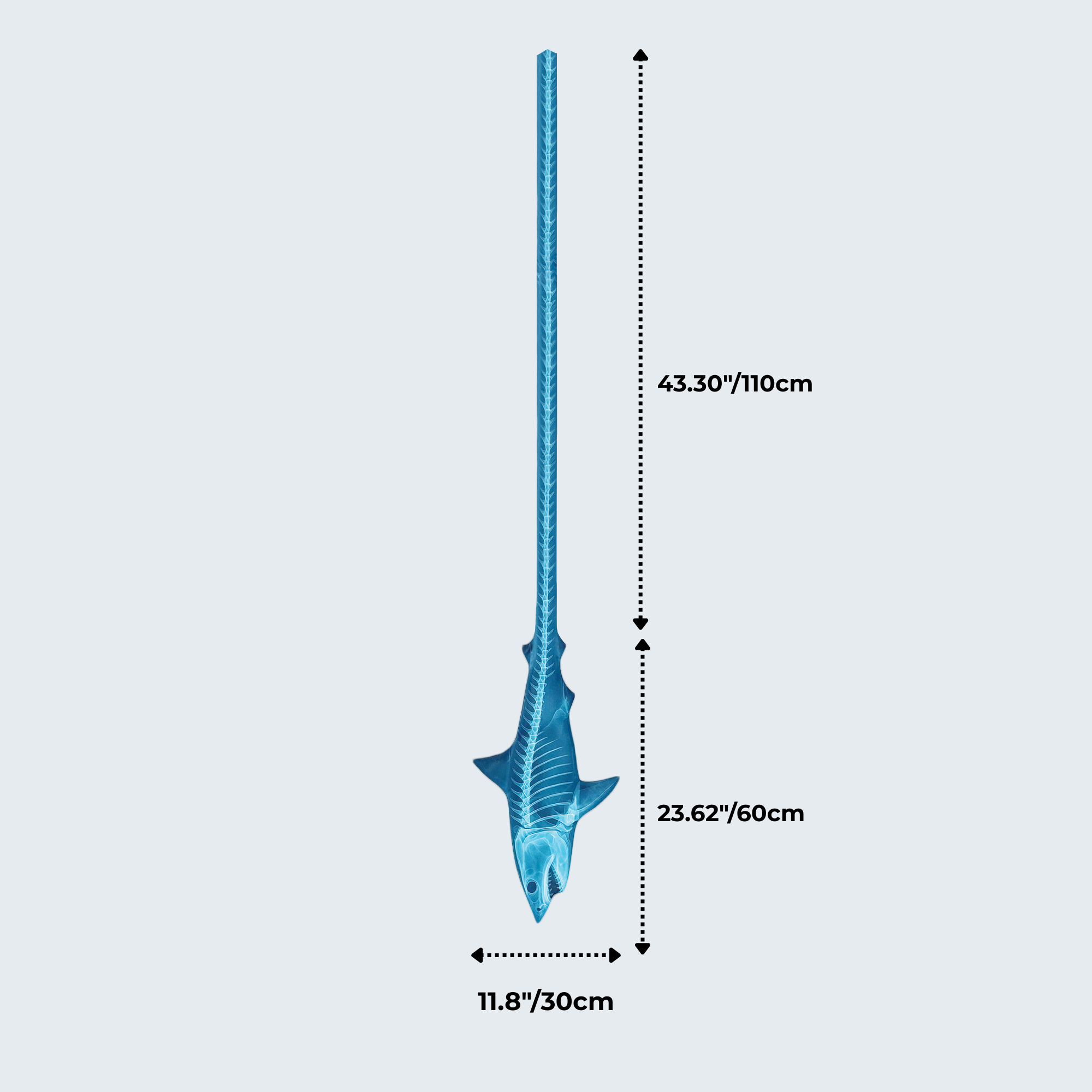 Evolyx© X-ray Blue Shark Tie